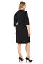 Crew Neck Button Detailed Evening Dress 7070 Black - 2