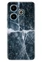 جراب Infinix Hot 40i من السيليكون المطبوع بأجراس رخامية