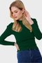 Women's Emerald Green Princess Sleeve Half Fisherman Camisole Blouse Alc-X5042 - 2