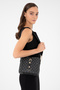 Black Monogram Women's Shoulder Bag 05Pc24K24104