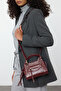 Bordo Çapraz Askılı Kadın Mini Boy Tote Çanta TWOAW25OC00004