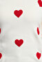 Ecru Heart Embroidered Knitwear Sweater Tbbaw25An00064 - 4