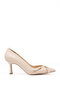 Bsr1005-1 Women's Imported Faux Leather Thin Heeled Stiletto Shoes Comfortable Pointed Toe Stylish Evening Dress Casual Heeled Shoes - 4