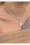 Women's Silver Steel Polar Star Necklace - 3