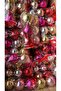 6 Pieces Cici Ball Mixed Christmas Pine Tree Ornament Decor Ornament Set 6 cm - 2