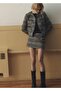 Metal buttoned tweed jacket - 7