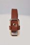 Tan-Rectangular Buckle Belt - 3