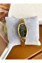 Vintage Retro Inside Green Gold Women's Wristwatch