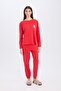 New Year's Themed Pajama Set Long Sleeve Top Elastic Waist Long Bottom D2290Ax24Wn