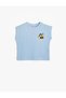 Athlete Textured Embroidery Detailed Crew Neck Cotton - 2