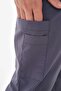 Men's Surgical Suit Scrubs with Lycra Smoked Judge Collar Snap Detail - 7