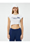 New York Crop T-Shirt Short Sleeve Crew Neck Slim Fit - 3