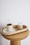 Set of 2 Rattan Organizer & Rattan Rose Holder Presentation Set Organizer Tray, Coffee Presentation Tray