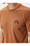 Slogan Printed T-Shirt Slim Fit Crew Neck Short Sleeve Cotton - 5