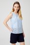 Sleeveless Scallop Blouse