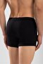 Men's Compact Cotton Plain Boxers 3 Pack Black - 4