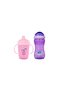 Life Enjoy Non-Spill Drinking Cup 240 ml & Colorful Straw Cup 350 ml Set (Pink)