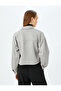 Suede Look Oversize Shirt Jacket with Pocket Detail and Snap Button - 4