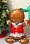 Big Footed Cookie Man Foil Balloon 120cm Self Standing Christmas Balloon - 2