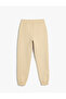 Basic Jogger Sweatpants with Tie Waist Pocket Detail and Ribbon - 2
