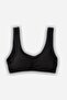 Young Girl Thick Strap Padded Half Tank Bra 4409 Black - 2