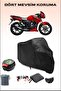 Black Tvs Apache Rtr 150 Rear Bag Compatible Motorcycle Tarpaulin Waterproof Durable Fabric