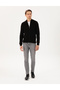 Black Slim Fit Zippered Knitwear Cardigan 50300508-Vr046 - 4