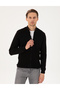 Black Slim Fit Zippered Knitwear Cardigan 50300508-Vr046 - 3