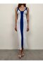 New Season Double Color Slit Thin Strap Women's Midi Dress 23S25005 - 5