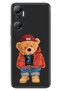 Infinix Hot 20 Compatible Case with Camera Protection Silicone Picture Uv Cover Teddy Bear