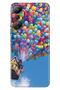 Infinix Hot 20 Case with Camera Protection Silicone Pictorial Uv Cover with Balloons House