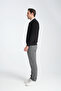 Men's Winter Regular Fit Polo Neck Basic Sweatshirt - 3