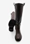 Women's Internal Side Zipper Daily Boots Sonate Brown - 7