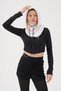 Women's White Fleece Beanie Snow Mask Balaklava Hat Scarf Neck Collar Snow Mask - 2