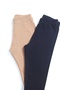 Mini Kanka 4 Pieces 3-16 Years Unisex Children Ribbed Knit Reports Corded Fabric Leggings/Underwear Set 4 Pieces - 8