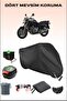 Black Rear Bag and Lock Compatible Motorcycle Tarpaulin for Yamaha Xj 600 N, Safe