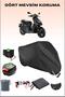 Black Rear Bag and Lock Compatible Motorcycle Tarpaulin for Piaggio Typhoon 125, Safe