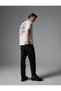 Back Printed T-Shirt Oversize Crew Neck Short Sleeve - 2