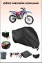 حقيبة خلفية وقفل متوافق مع القماش المشمع للدراجات النارية باللون الأسود Beta Rr 2t Enduro 250، آمن