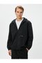 Seasonal Jacket Hooded Zipper Pocket Detailed Label Printed - 3
