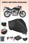 Black Rear Bag and Lock Compatible Motorcycle Tarpaulin for Honda Cb 600 F Hornet, Safe