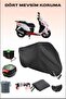 Black Arora Ar 150 T8-H Back Bag and Lock Compatible Motorcycle Tarpaulin for Joker, Safe