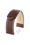 R4105W Leather Strap - Brown - White - 24mm - 3