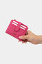 9739 Genuine Leather Special Design Zippered Women's Wallet Pink