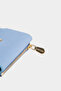9738 Genuine Leather Small Size Women's Wallet Baby Blue - 5