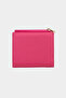 9738 Genuine Leather Small Size Women's Wallet Pink - 6