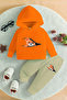 Premium Cute Bear Printed Hooded Bottom Top Baby Boy Suit 22575