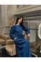 Women's Oversize Casual Denim Jeans Hijab Dress - 4