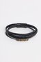 Men's Genuine Leather Black Bracelet