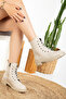 Women's Cream Boots Cold Resistant Non-Slip Rubber Sole Winter Boots - 2